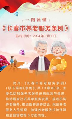 一图读懂《长春市养老服务条例》 健康咨询服务成重点